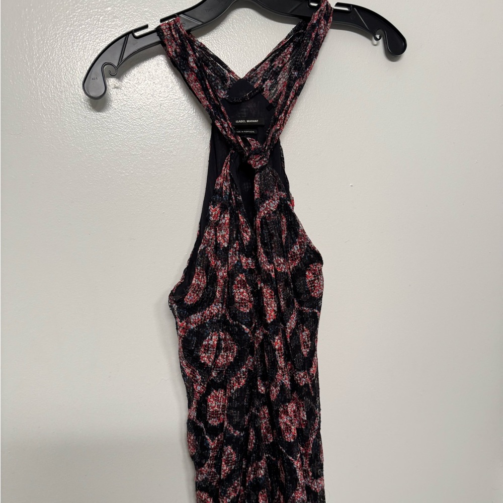Isabel Marant Black and Pink Backless Dress